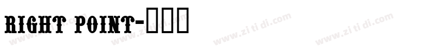 right point字体转换